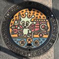 Manhole cover in Yokosuka City, Japan