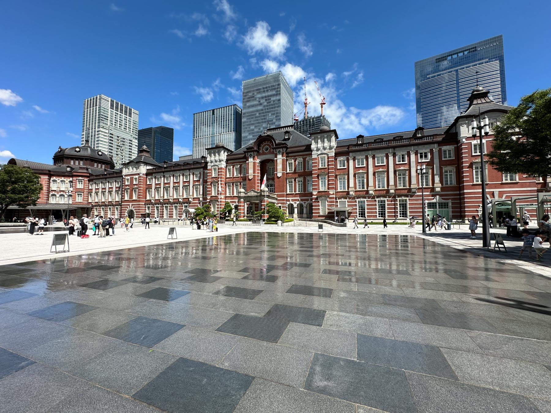 Water cooling system of Tokyo Station Marunouchi Station Square